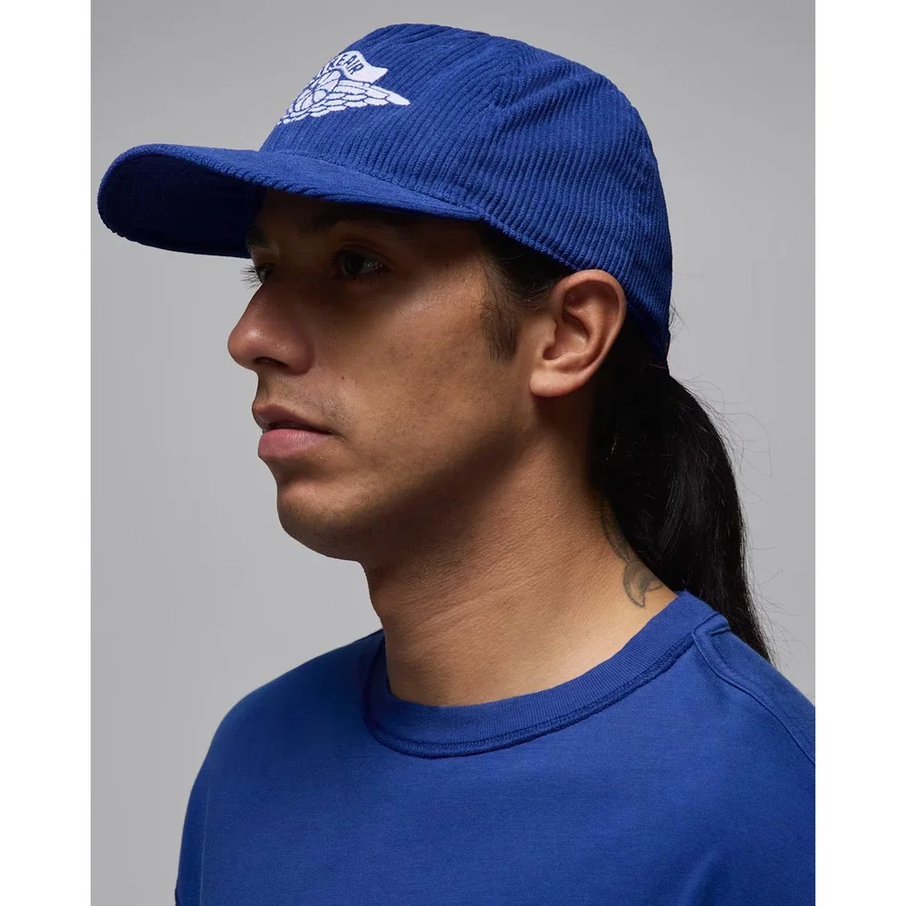 Jordan Pro Unstructured Cap Corduroy Hat Deep Royal Size S/M IB3937-485
